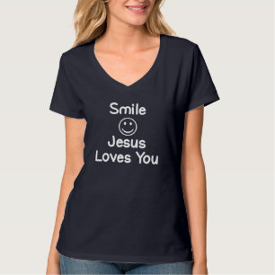 Das inspirierende Lächeln Jesus Liebe dir. Faith T-Shirt