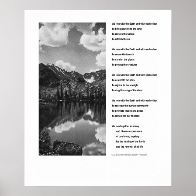 Das inspirierende Poster des Umweltdatums (Vorne)