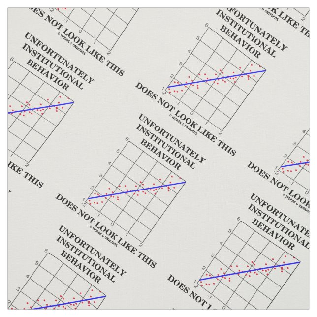 Das institutionelle Verhalten sieht nicht so aus Stoff (Muster)