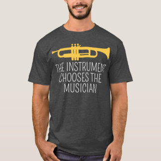 Das Instrument wählt den Musiker-Trompet T-Shirt