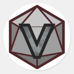 Das INVICTUS-Stream-Logo "GRAY TEAM" Runder Aufkleber