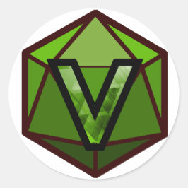 Das INVICTUS Strom "GRÜN-TEAM" Logo Runder Aufkleber