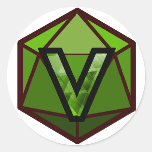 Das INVICTUS Strom "GRÜN-TEAM" Logo Runder Aufkleber