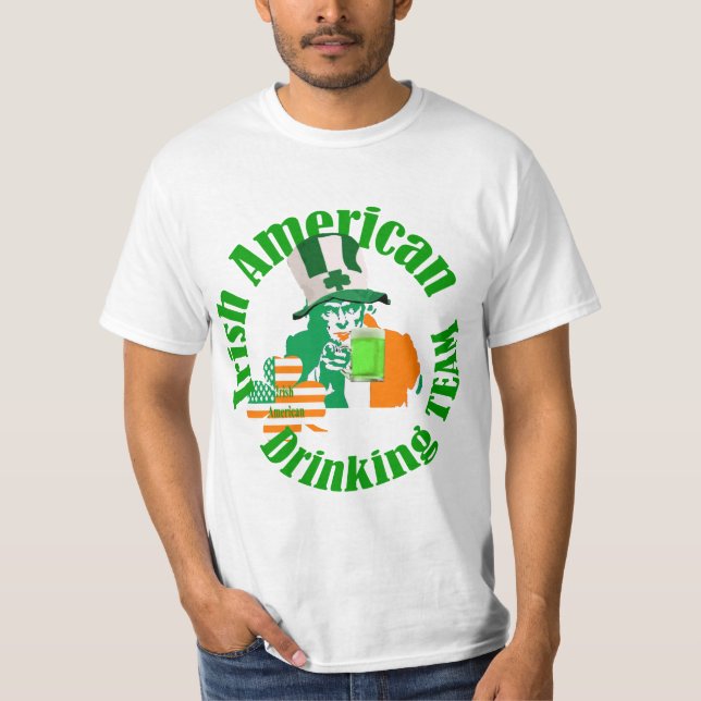 Das irische amerikanische Trinkteam, St Patrick's  T-Shirt (Vorderseite)