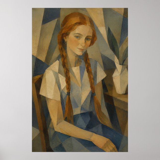 Das irische Mädchen Kunstwerk Poster (Vorne)