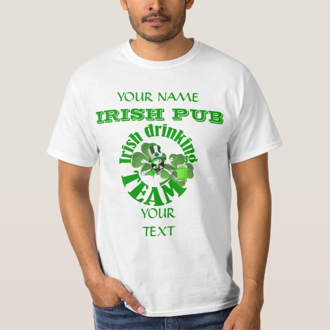 Das irische Trinkteam St Patrick's T-Shirt (Vorderseite)