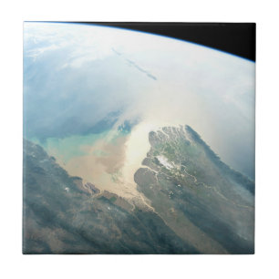 Das Irrawaddy River Delta in Birma (Myanmar). Fliese