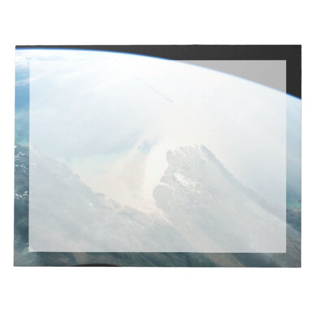 Das Irrawaddy River Delta in Birma (Myanmar). Notizblock (Vorderseite)