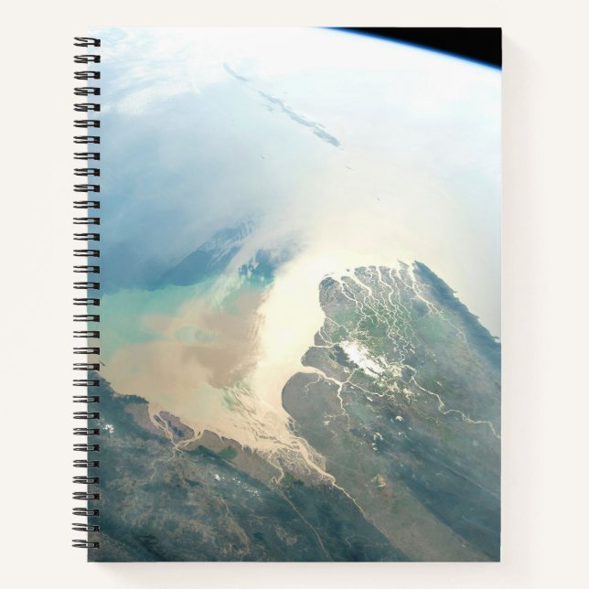 Das Irrawaddy River Delta in Birma (Myanmar). Notizbuch (Vorderseite)