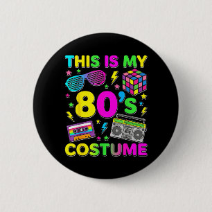 Das ist 80er Kostüm 1980er Party 80er Outfit Männe Button