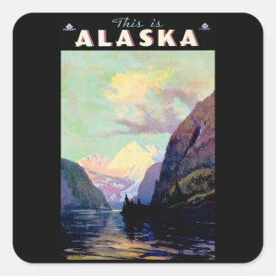 Das ist Alaska Quadratischer Aufkleber