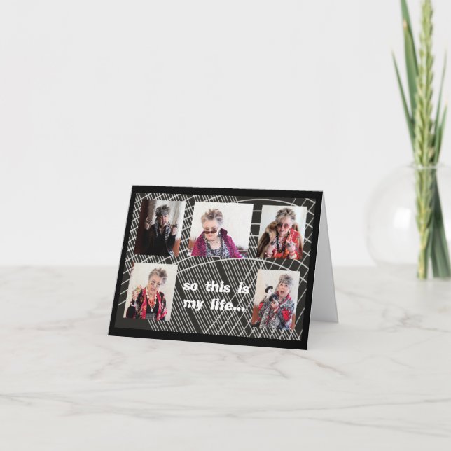 Das ist also eine lebendig geklappte Grußkarte Karte (Vorderseite)