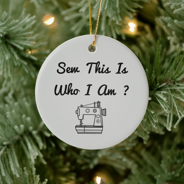 Das ist also, wer ich bin? keramik ornament (Baum)