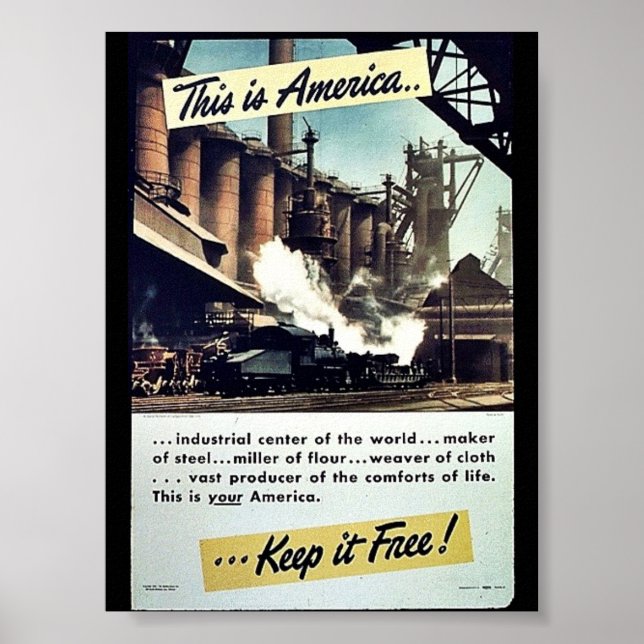 Das ist Amerika, das es kostenlos Behalte! Poster (Vorne)