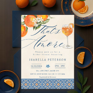 Das ist Amore Aperol Spritz italienisches Brautpar Einladung