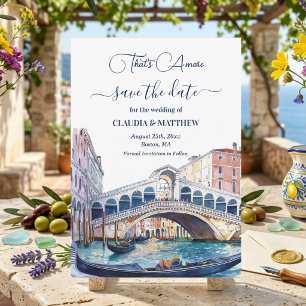 Das ist Amore Aquarell Venedig Save The Date