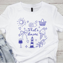 Das ist Amore Blaue Kokette Schleife Italienischer