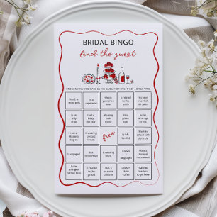 Das ist Amore Braut-Bingo Finde den Gast Spiel