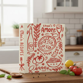 Das ist Amore Brautparty CUSTOM Süßes Rezept 2,5 Cm Ordner