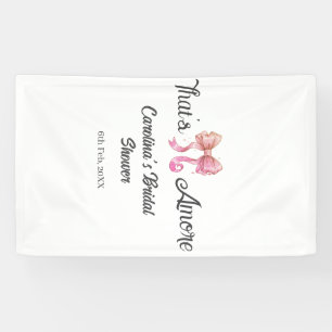 das ist amore Brautparty Pink Retro-Bogen Boho Nam Banner