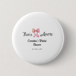 das ist amore Brautparty Pink Retro-Bogen Boho Nam Button