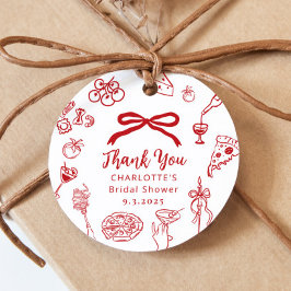 Das ist Amore handgezeichnete italienische Bridal  Geschenkanhänger