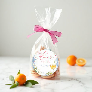 Das ist amore italienisch inspirierter Brunch Brau Runder Aufkleber
