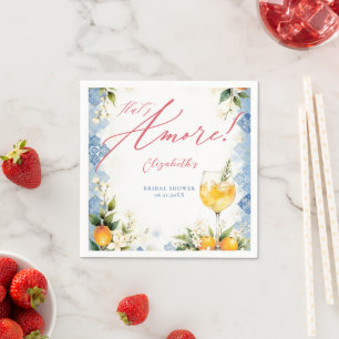 Das ist amore italienisch inspirierter Brunch Brau Serviette