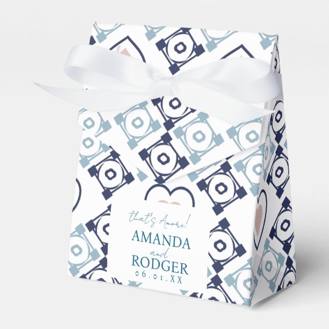 Das ist Amore Italienische Fliesen und Herzen Geschenkschachtel (Vorderseite)