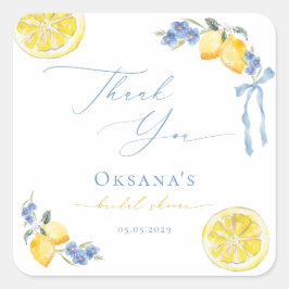 Das ist Amore Italienische Hochzeitsdusche Danke F Quadratischer Aufkleber