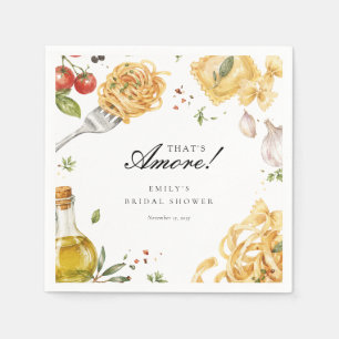 Das ist Amore Italienische Hochzeitsdusche Serviette