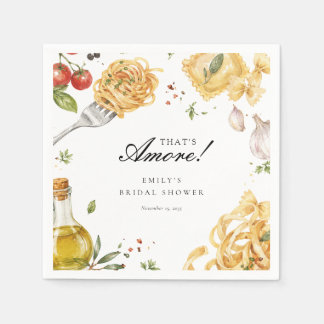 Das ist Amore Italienische Hochzeitsdusche Serviette