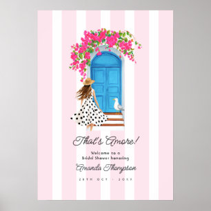 Das ist Amore Italienische Küsten-Hochzeitsdusche Poster