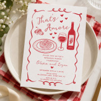 Das ist Amore Italienische Probe-Dinner-Einladung