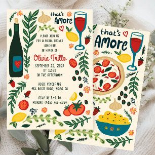Das ist Amore Italienisches Essen BENUTZERDEFINIER Einladung