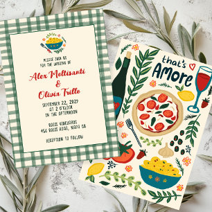 Das ist Amore Italienisches Essen BENUTZERDEFINIER Einladung