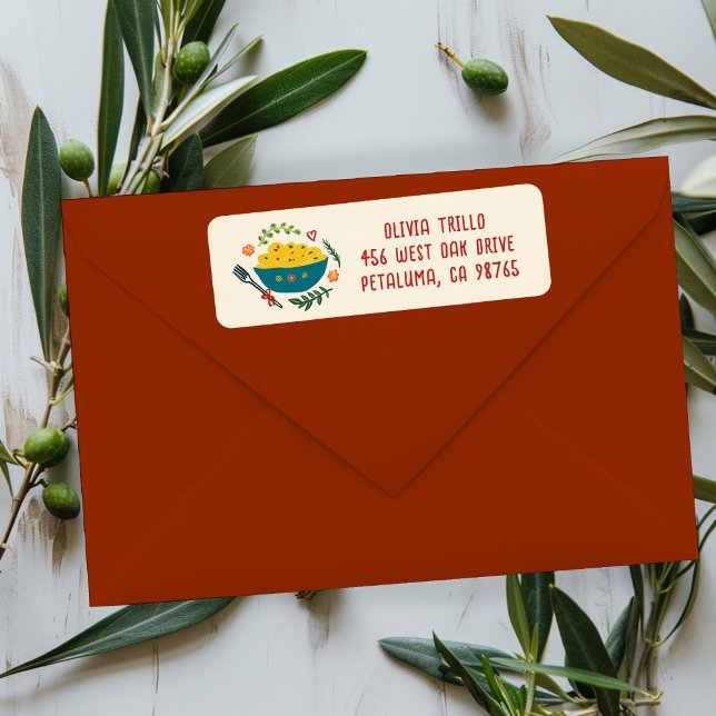 Das ist Amore Italienisches Essen CUSTOM Hochzeits (That's Amore Italian Food PASTA CUSTOM Wedding Address Label
)