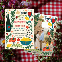 Das ist Amore Italienisches Essen SAVE THE DATE Ve