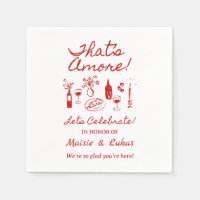 Das ist Amore Italienisches Thema Verlobungsfeier