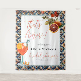 Das ist Amore Juicy Orange Spritz Bridal Willkomme Wandteppich