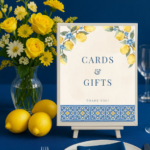 Das ist Amore Lemon Cards & Gifts Sign Poster