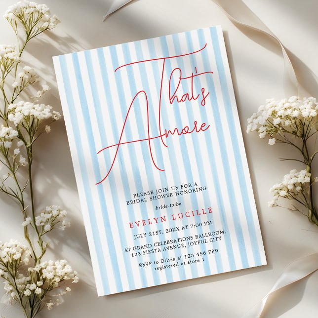 Das ist Amore Modern Script Junggesellinnenabschie Einladung (Von Creator hochgeladen)