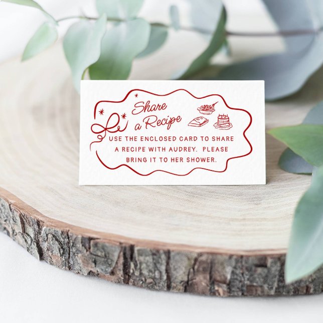 Das ist Amore, Red Doodle Teile eine Rezeptkarte Begleitkarte (Von Creator hochgeladen)