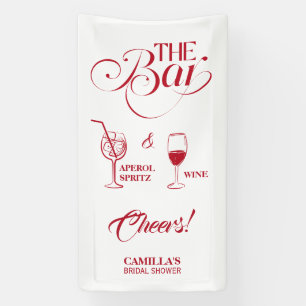 Das ist Amore Rote Brautparty Mimosa Bar Banner
