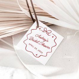 Das ist Amore, Roter Doodle Personalisierte Dusche Geschenkanhänger