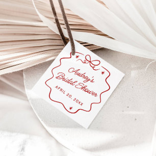 Das ist Amore, Roter Doodle Personalisierte Dusche Geschenkanhänger