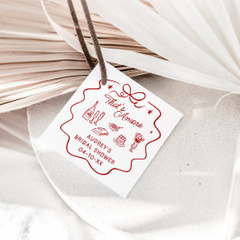 Das ist Amore, Roter Doodle Personalisierte Dusche Geschenkanhänger