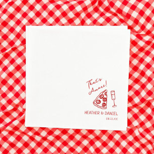 Das ist Amore Wedding Italien Pizza Party Pizza Ba Serviette