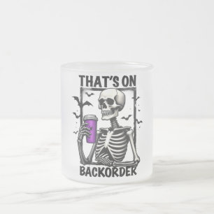 Das ist auf Backorder Halloween Pharmacy Tech Mattglastasse