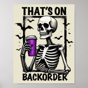 Das ist auf Backorder Halloween Pharmacy Tech Poster